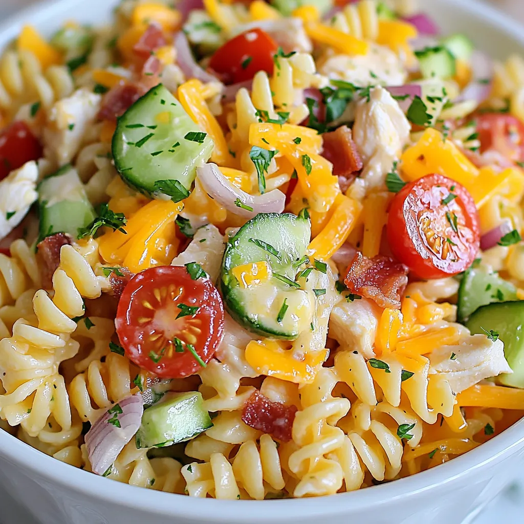 Savory Club Sandwich Pasta Salad Easy and Tasty Recipe