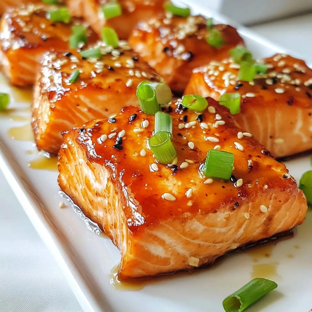 Air Fryer Honey Garlic Salmon Bites Quick and Tasty