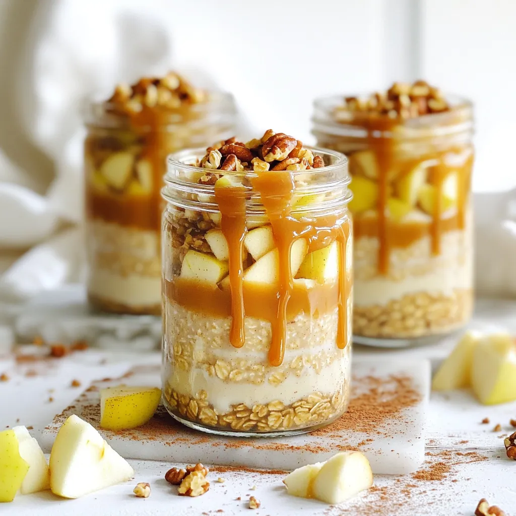 Caramel Apple Overnight Oats Tasty Breakfast Boost