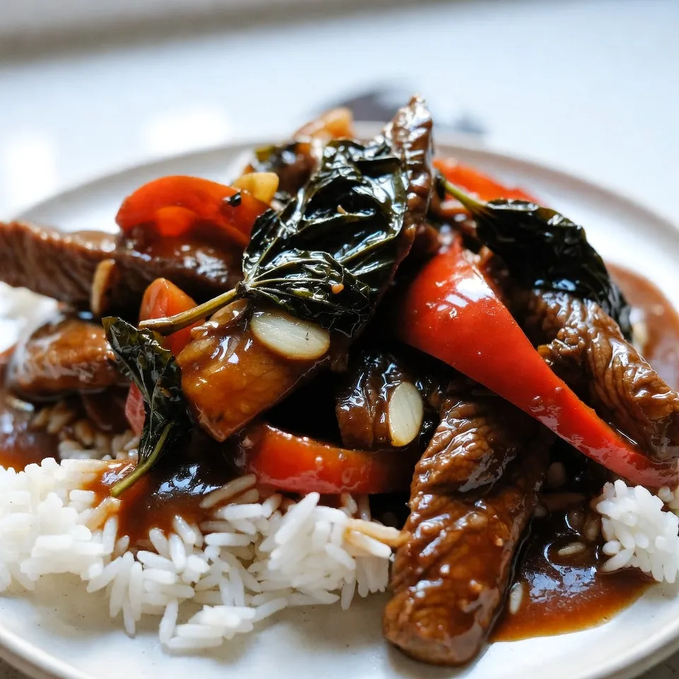 Spicy Thai Basil Beef Flavorful Family Favorite Dish