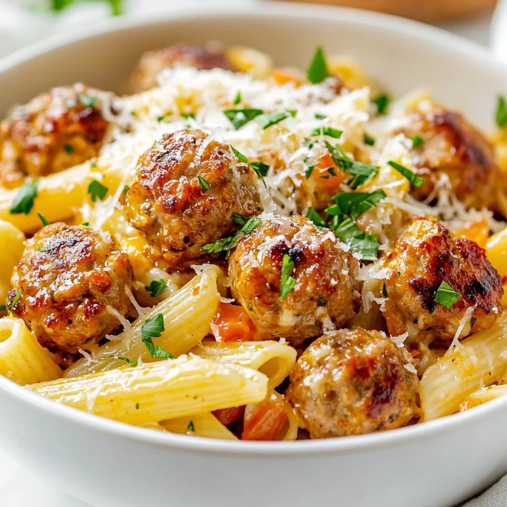 One-Pot Cajun Meatball Pasta Quick and Tasty Meal