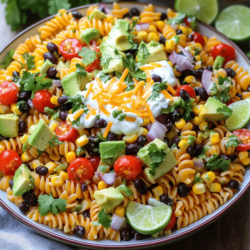 Fiesta Taco Pasta Salad Flavorful and Fun Dish