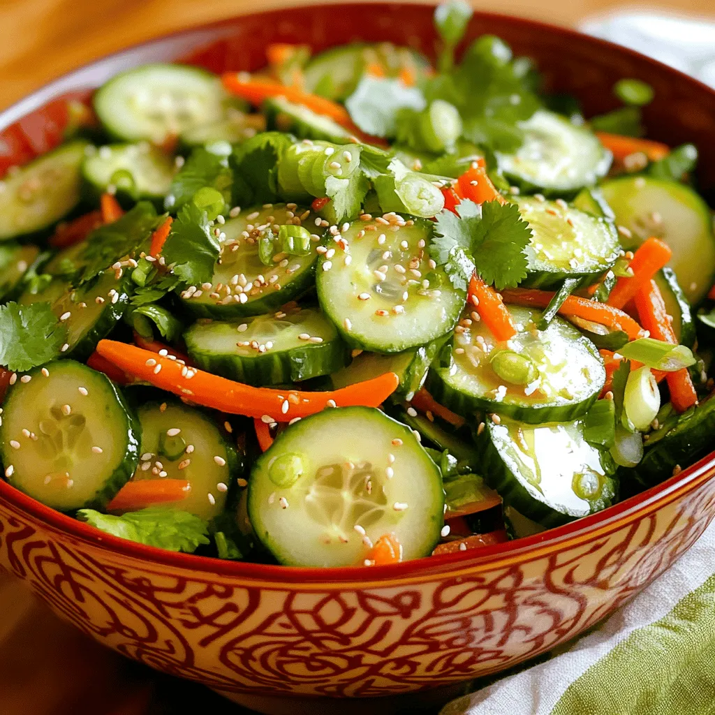 Asian Cucumber Salad Fresh and Simple Recipe