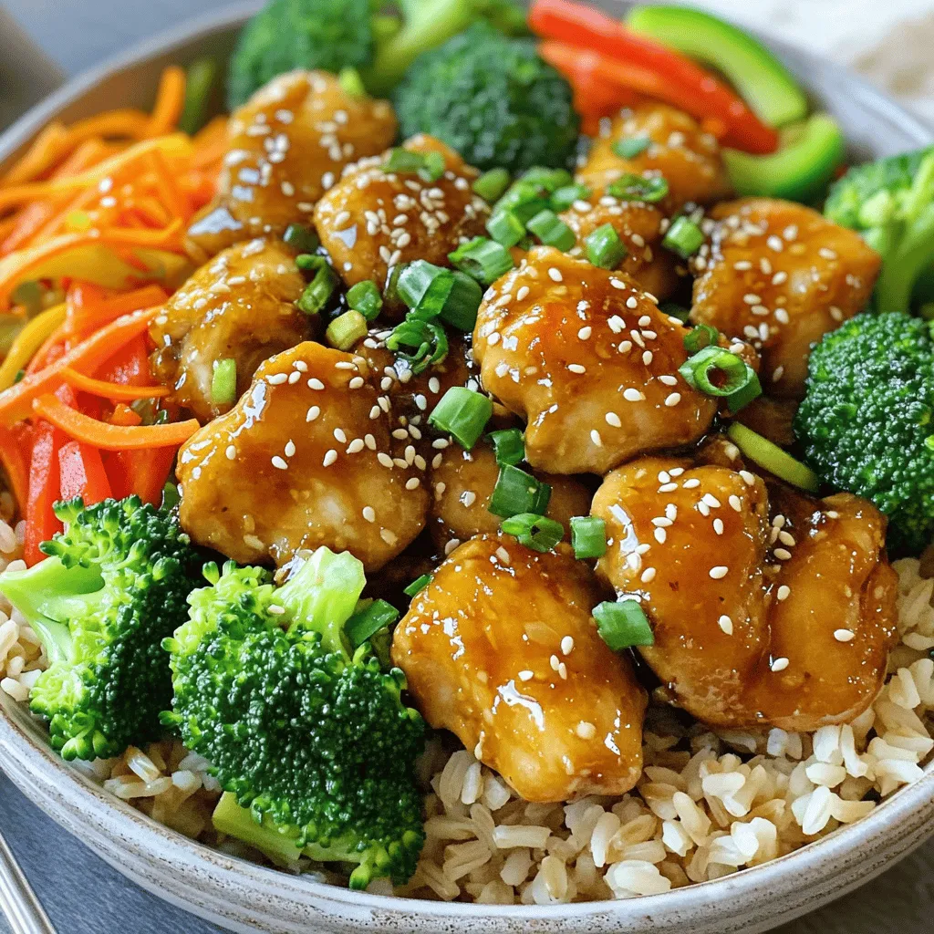 Savory Sesame Ginger Chicken Bowls Easy and Quick Meal