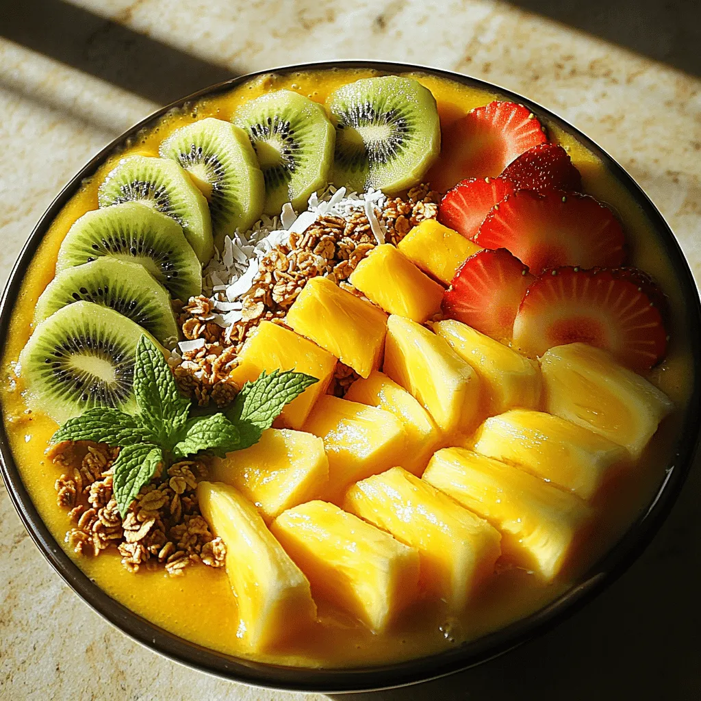 Tropical Smoothie Bowl Flavorful and Healthy Delight
