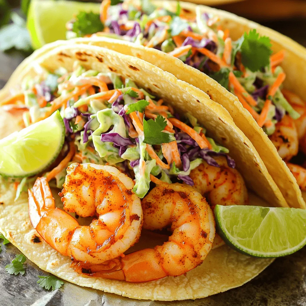 Cajun Shrimp Tacos with Lime Slaw Flavor Explosion