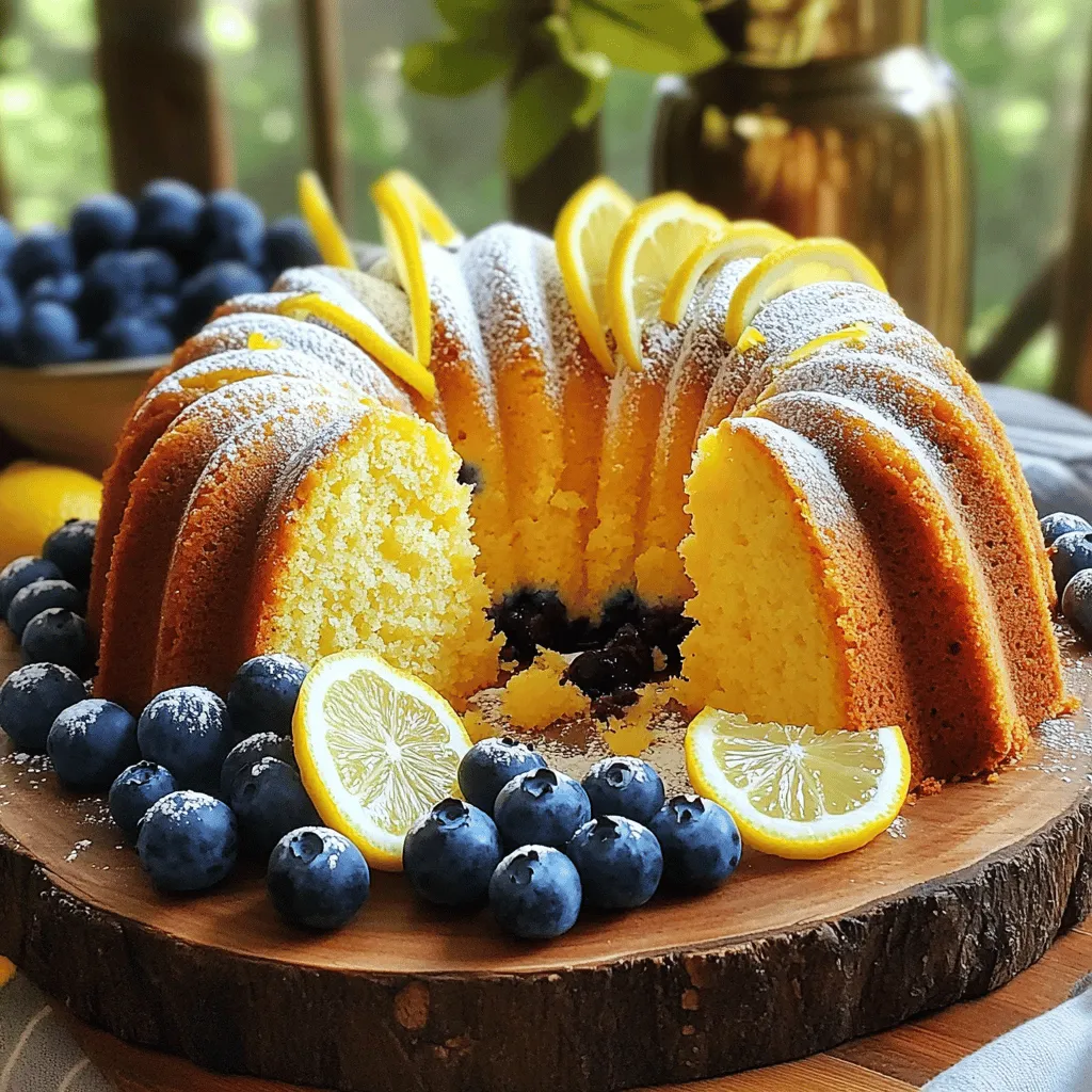 Lemon Blueberry Pound Cake Flavorful Delight Recipe