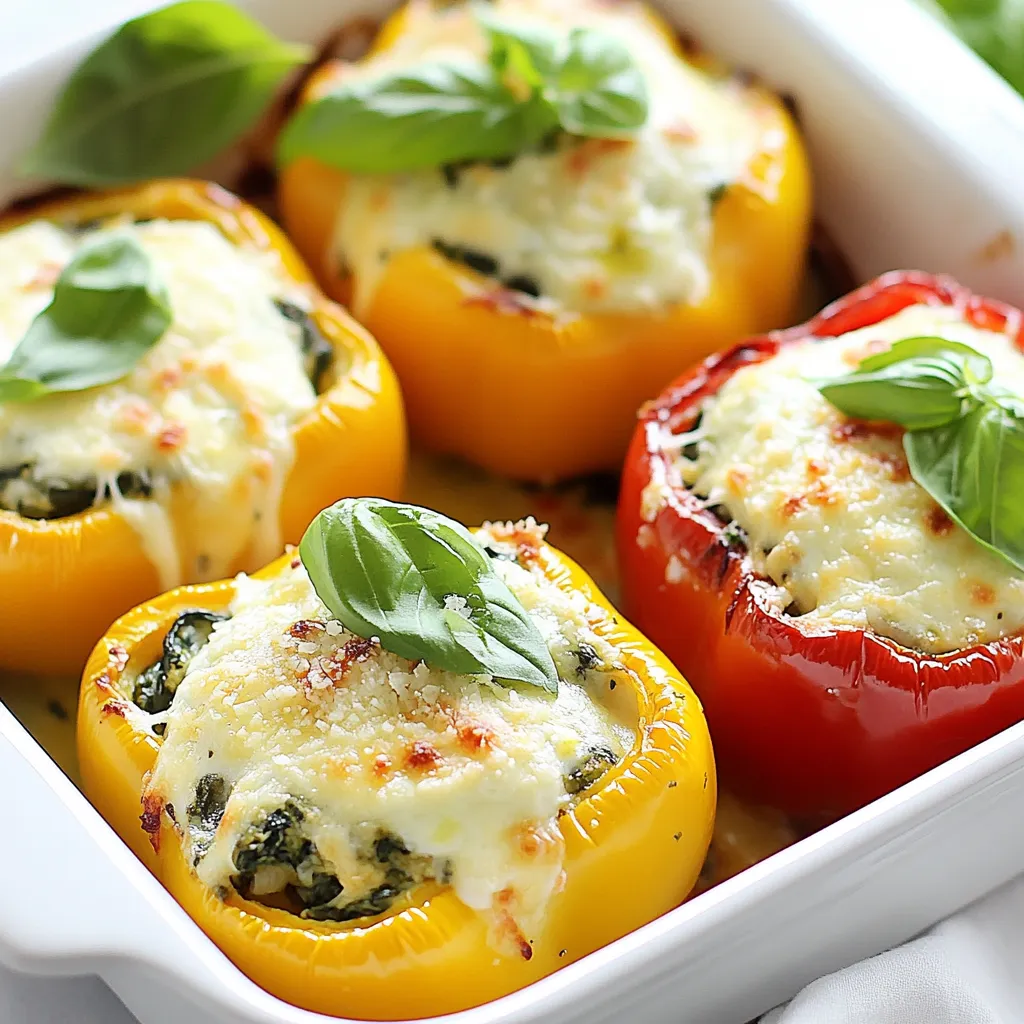 Spinach Ricotta Stuffed Peppers Flavorful and Easy Meal