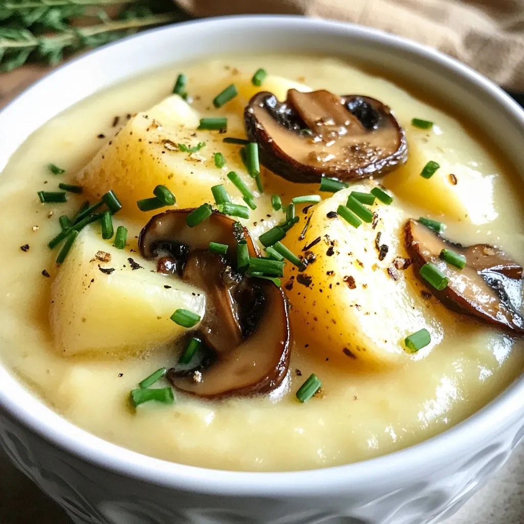 Satisfying Shiitake Potato Soup Easy Healthy Recipe