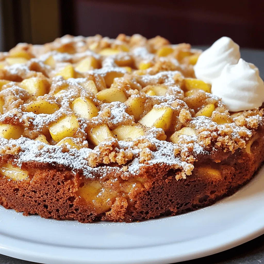 Cinnamon Apple Crumble Coffee Cake Delightful Recipe