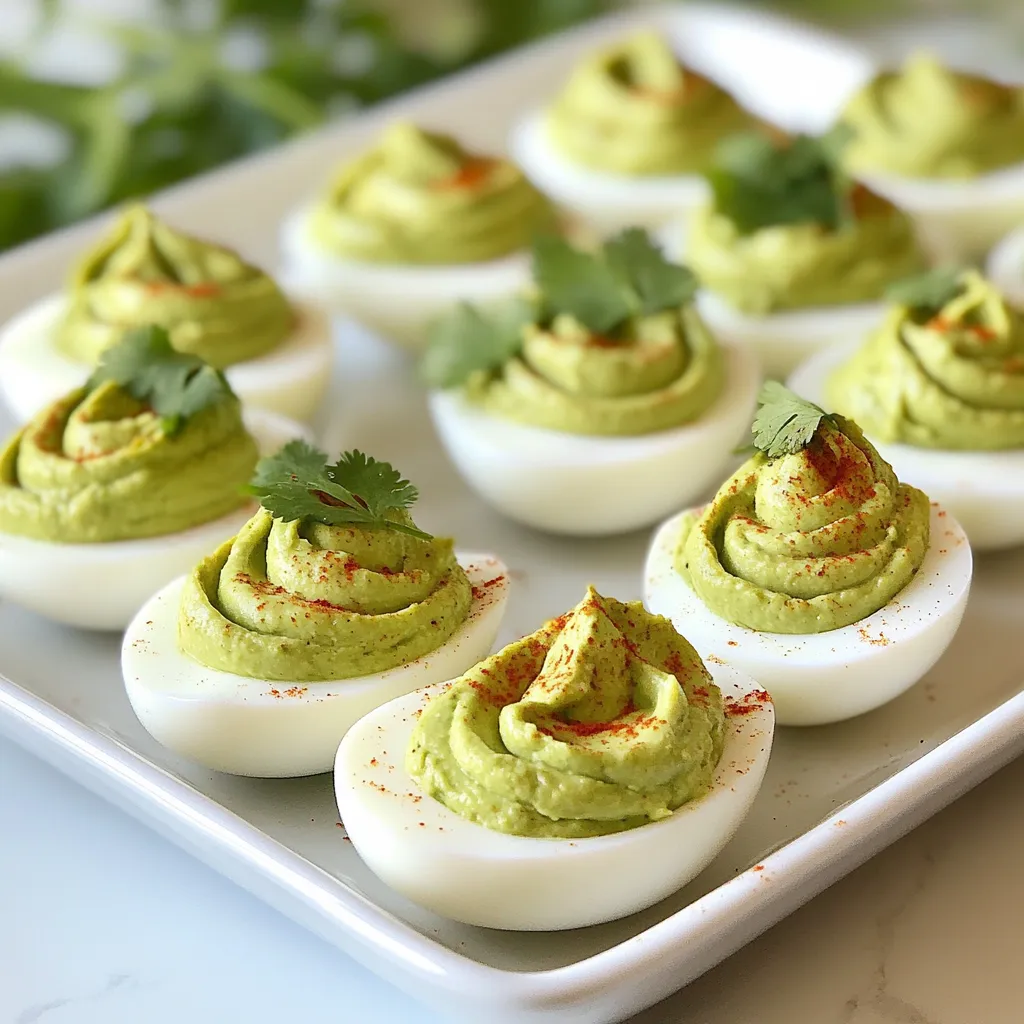 Avocado Deviled Eggs Flavorful and Easy Recipe