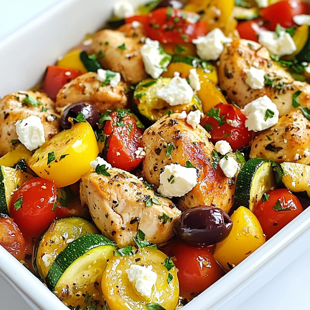 Mediterranean Chicken Zucchini Bake Simple and Tasty