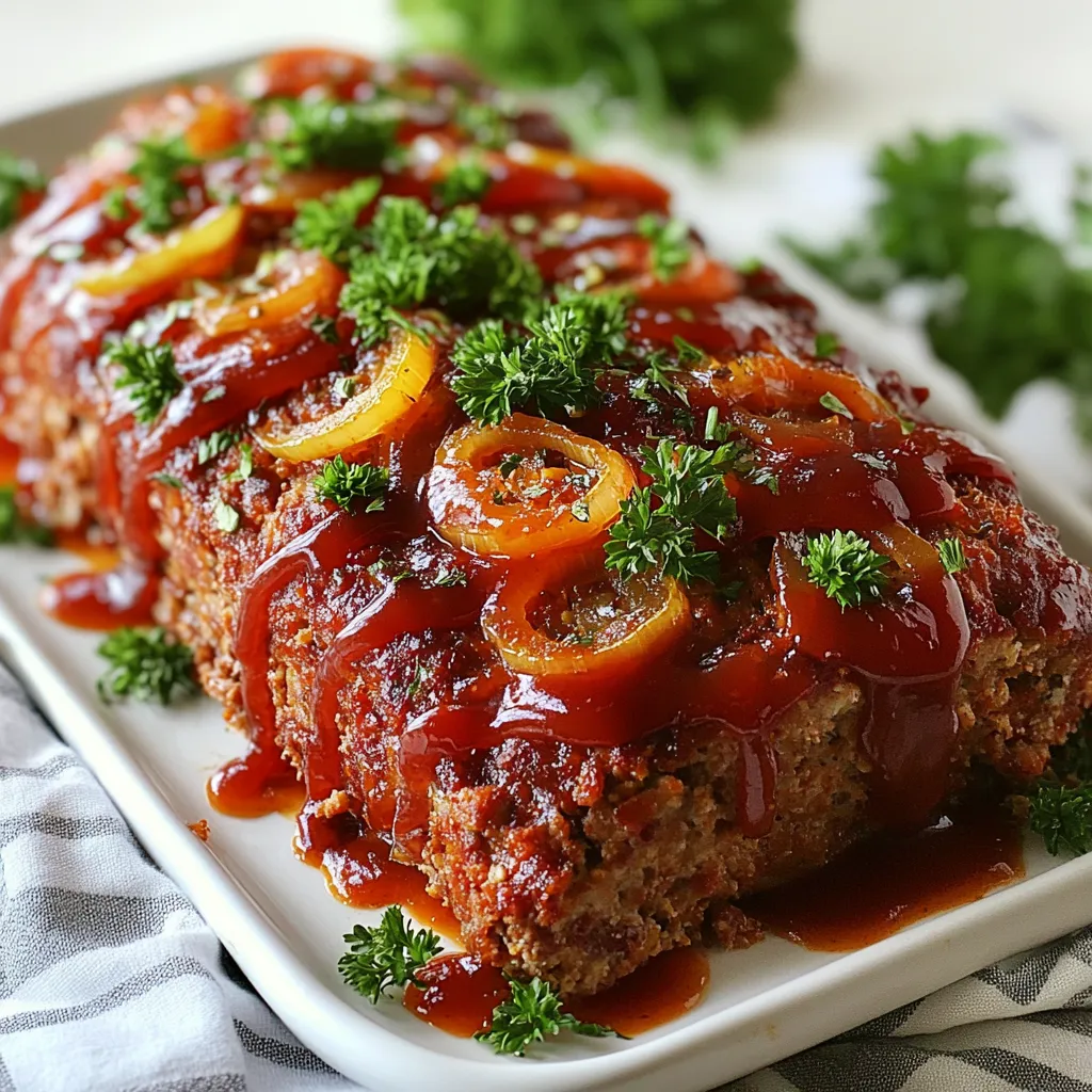 Sweet Tangy Glazed Meatloaf Savory and Simple Dish