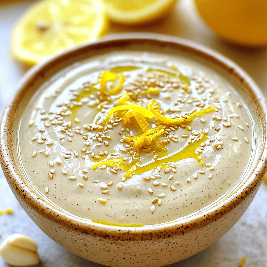 Zesty Lemon Tahini Dressing Fresh and Flavorful Blend