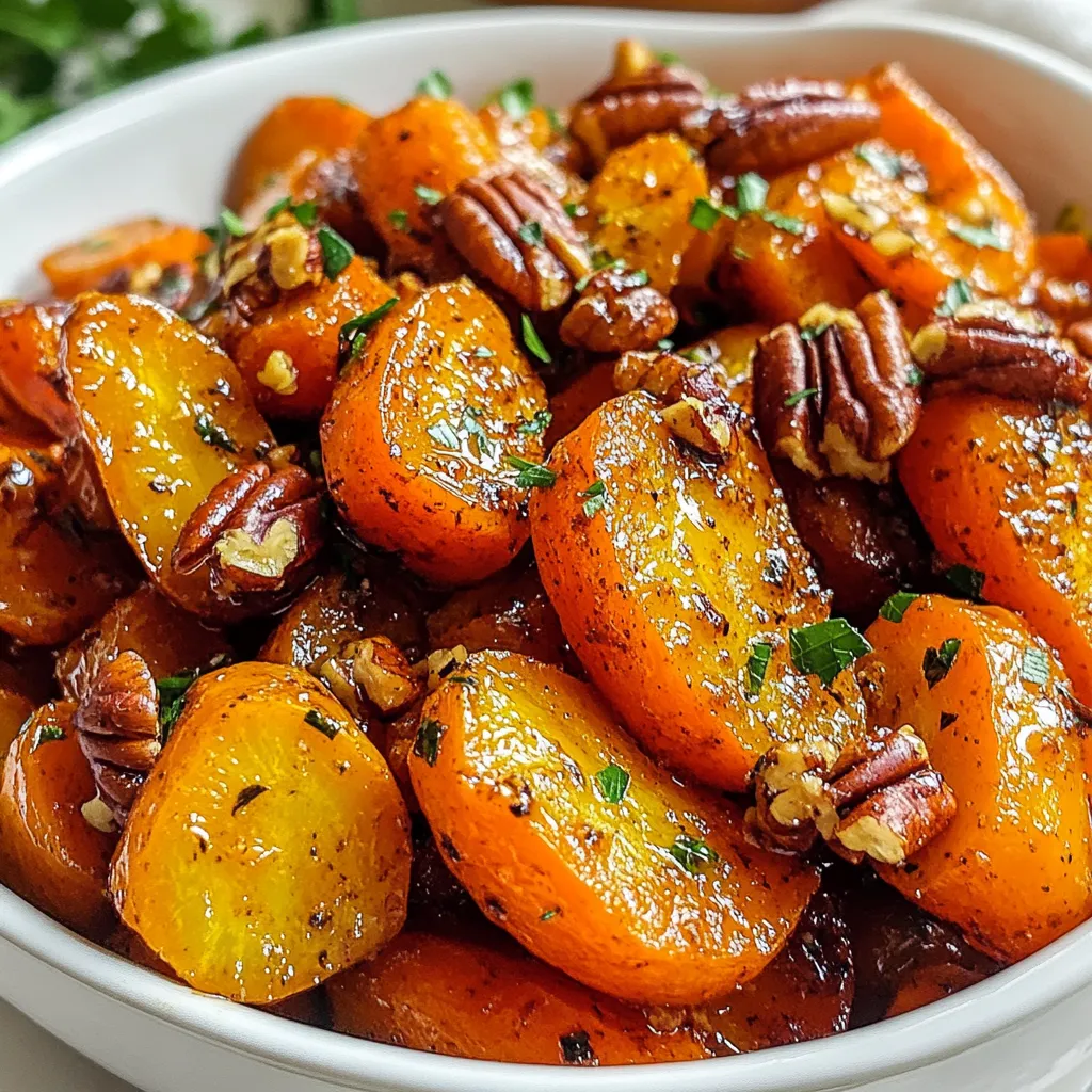 Maple Pecan Roasted Carrots Flavorful Side Dish