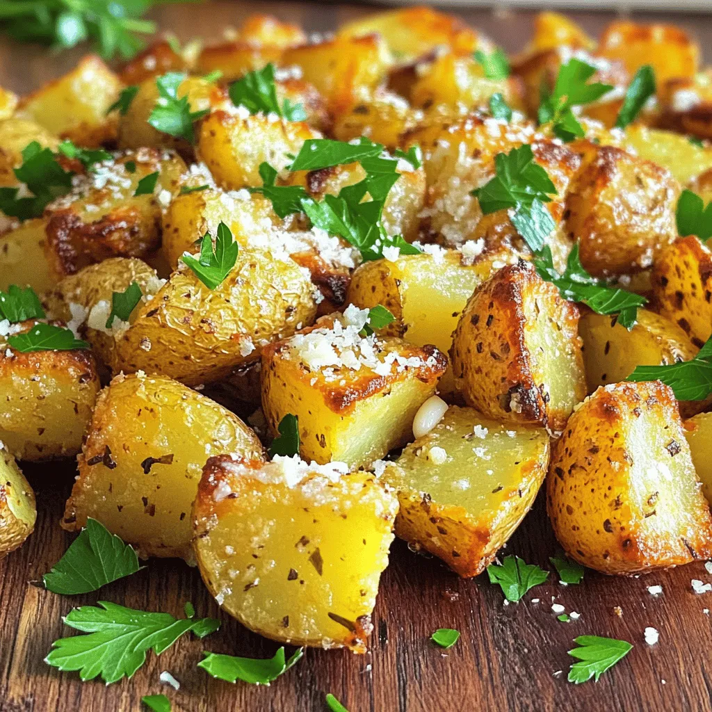 Garlic Parmesan Roasted Potatoes Easy Weeknight Dish