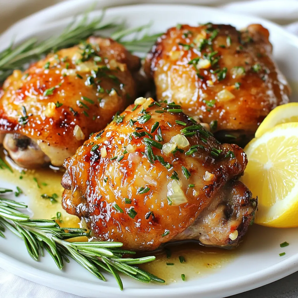 Rosemary Garlic Butter Chicken Thighs Simple Recipe