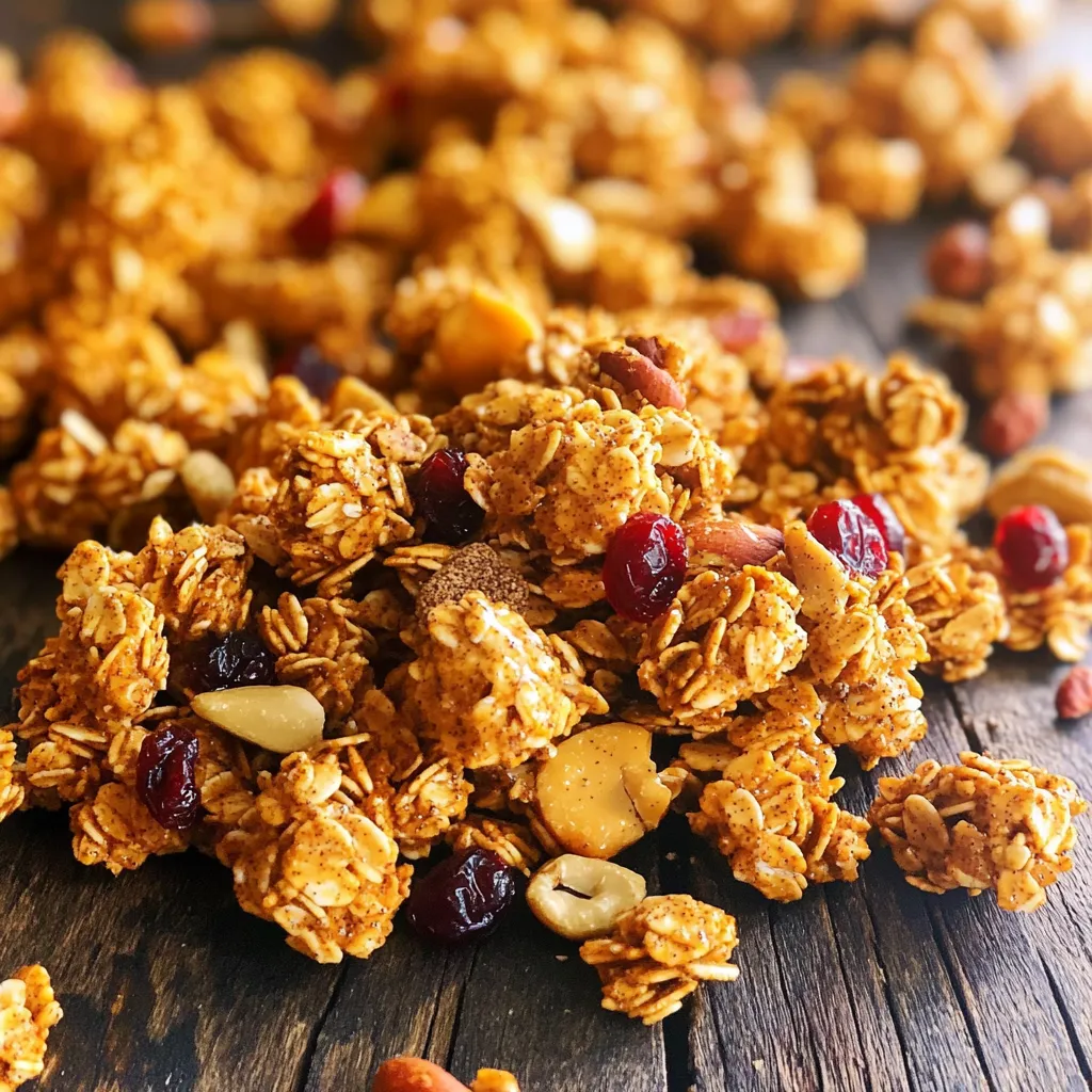Pumpkin Pie Granola Clusters Crunchy Fall Treat