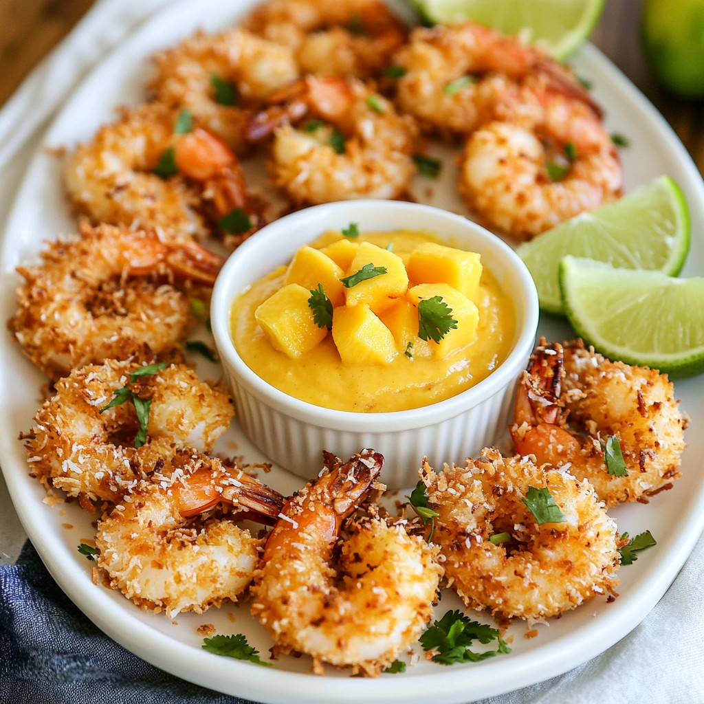 Baked Coconut Shrimp with Mango Dip Flavor Boost