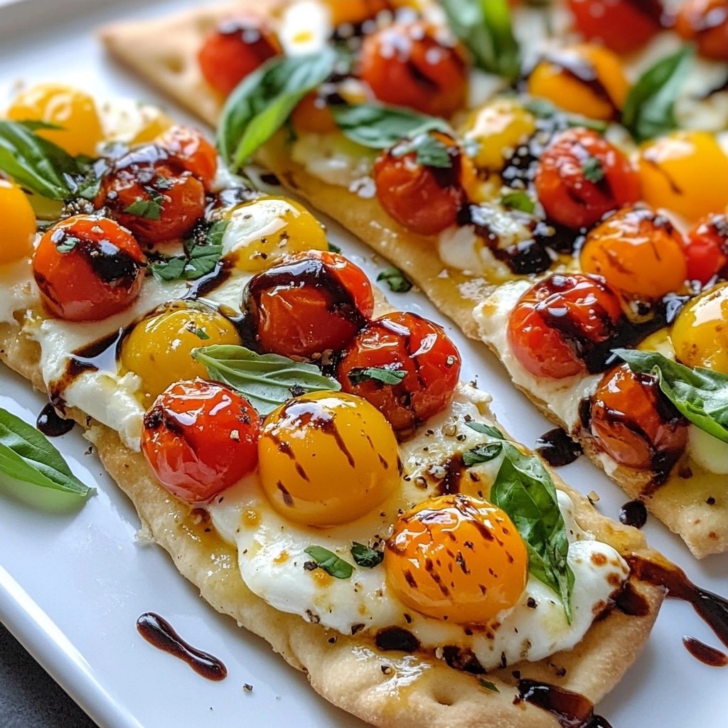 Simple Recipes Tomato Basil Mozzarella Flatbread Delight