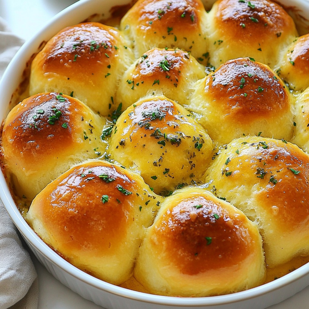 Garlic Herb Butter Pull-Apart Rolls Irresistible Delight