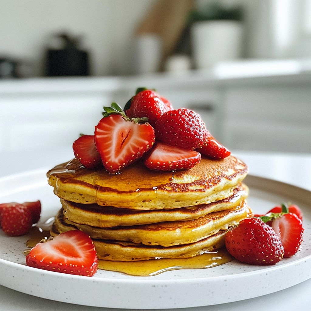 Strawberry Banana Protein Pancakes Easy and Delicious Recipe