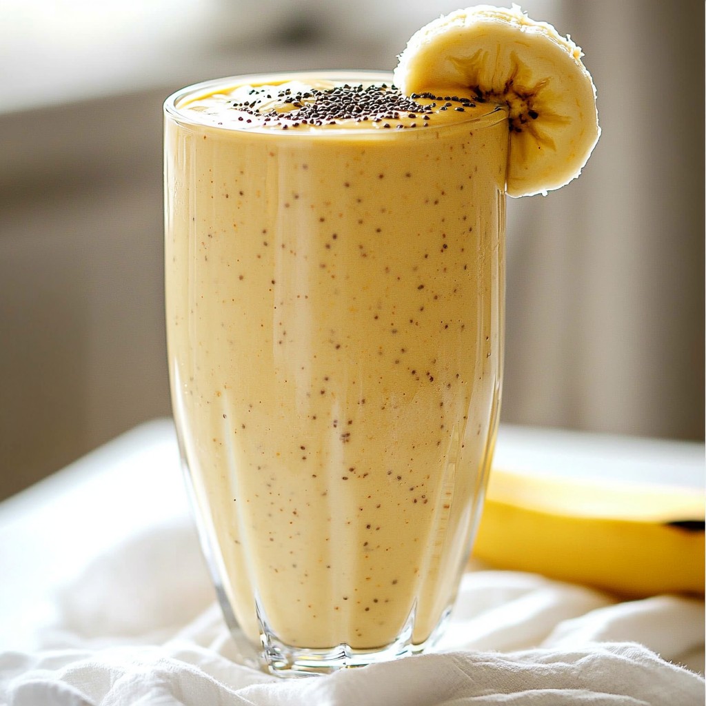Peanut Butter Banana Smoothie Energizing and Tasty