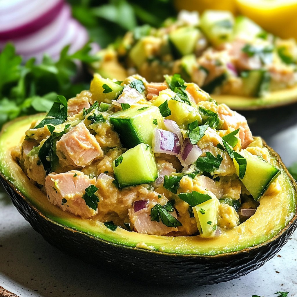 Fresh Quick Recipes Avocado & Tuna Salad Delight