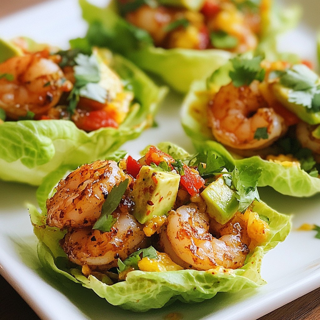Garlic Lime Shrimp Lettuce Cups Fresh and Tasty Dish