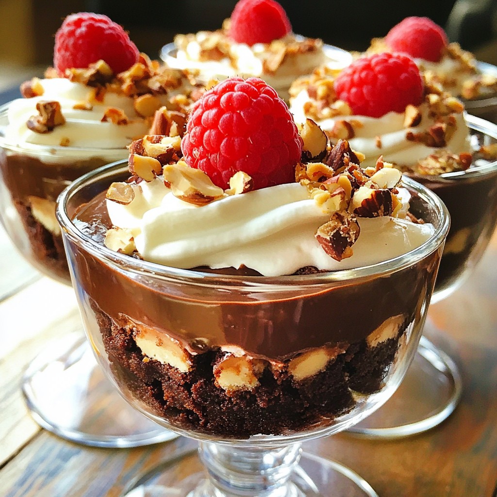 Chocolate Hazelnut Brownie Trifle Easy Layered Delight