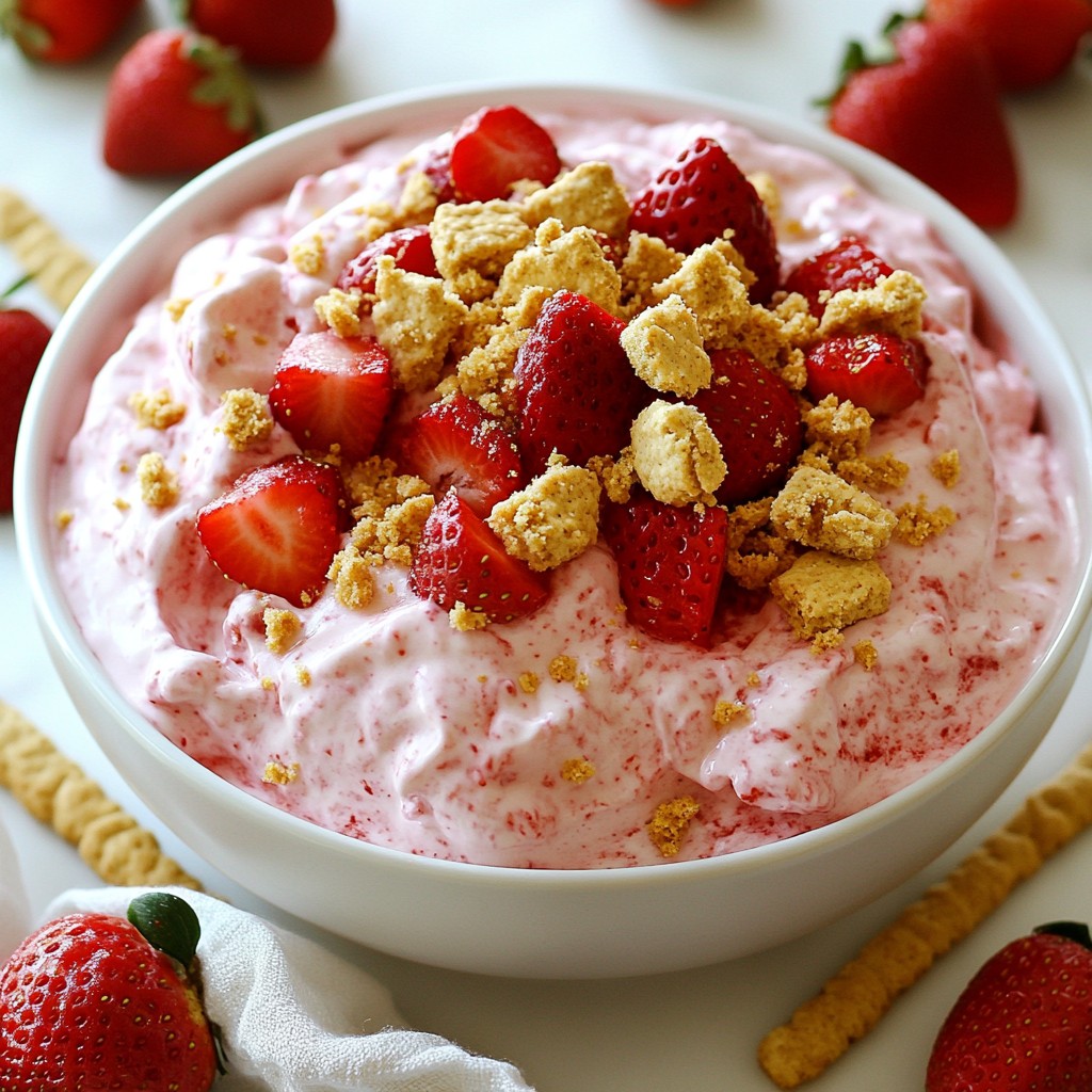 Scrumptious Strawberry Cheesecake Dip Quick and Easy