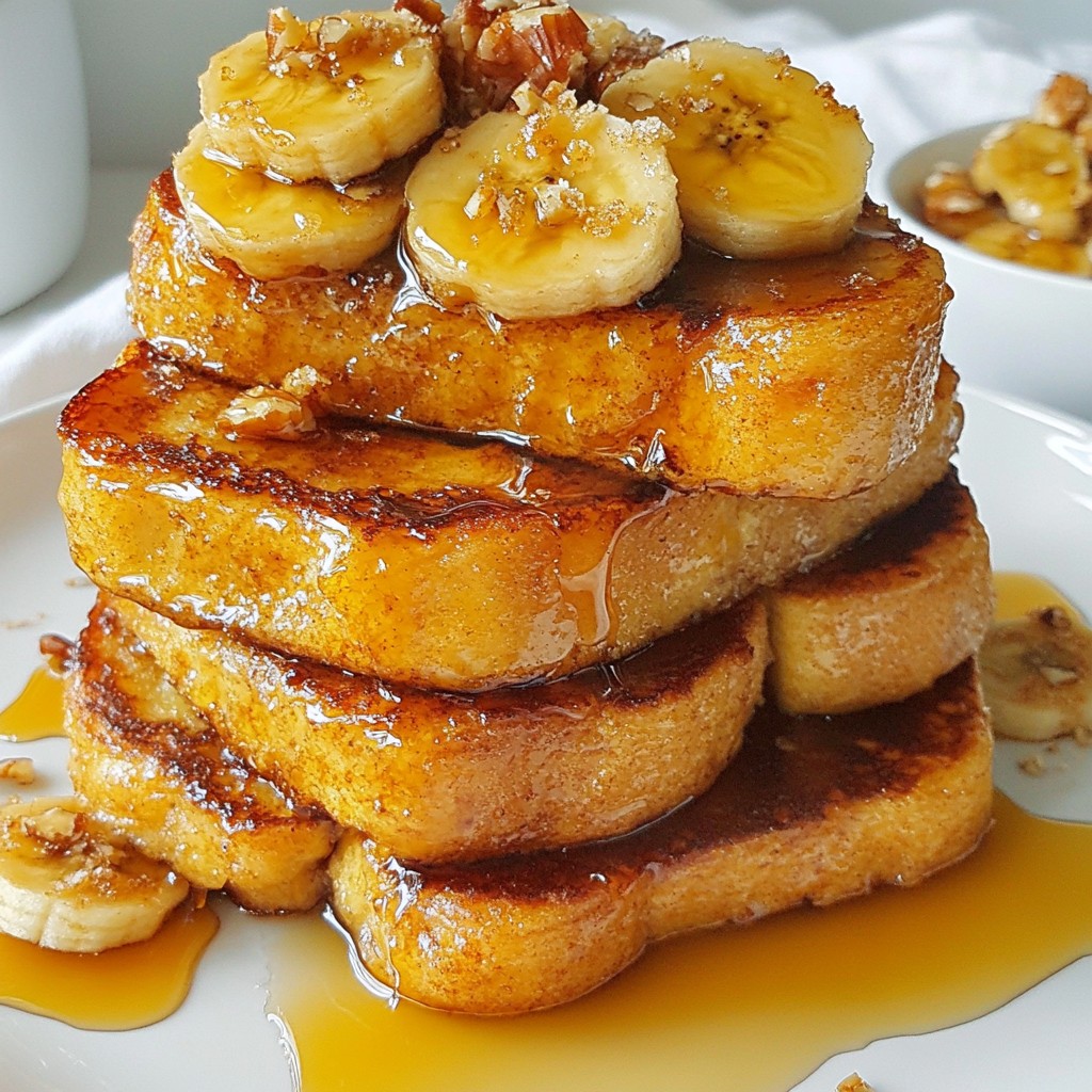 Caramelized Banana French Toast Delightfully Sweet Treat