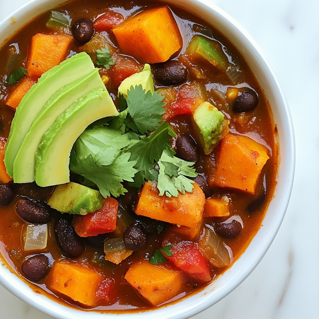 Sweet Potato Black Bean Chili Hearty and Flavorful Dish