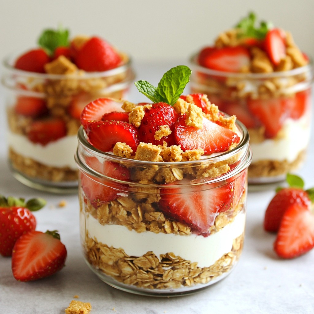 Strawberry Cheesecake Overnight Oats Easy and Tasty