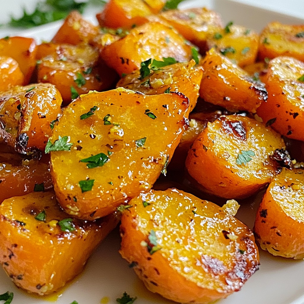 Honey Garlic Roasted Carrot Bites Tasty and Simple Snack