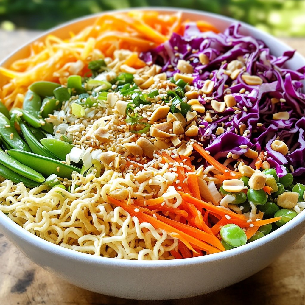 Crunchy Asian Ramen Noodle Salad Fresh and Flavorful