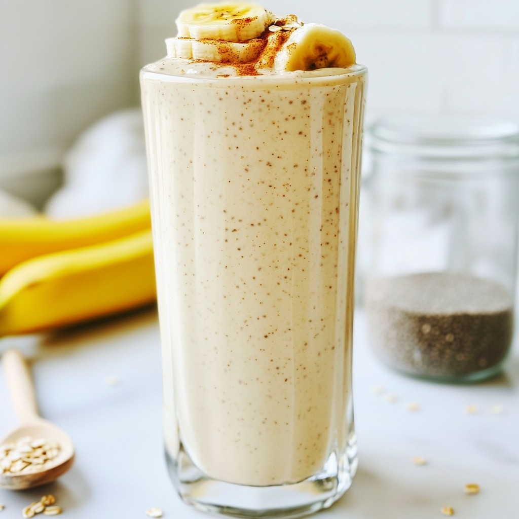 Sweet rapid meals Banana Oatmeal Smoothie Recipe