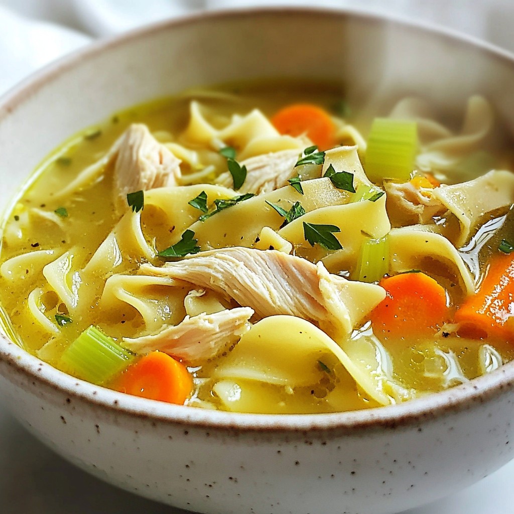 Classic Chicken Noodle Soup Comforting and Easy Recipe