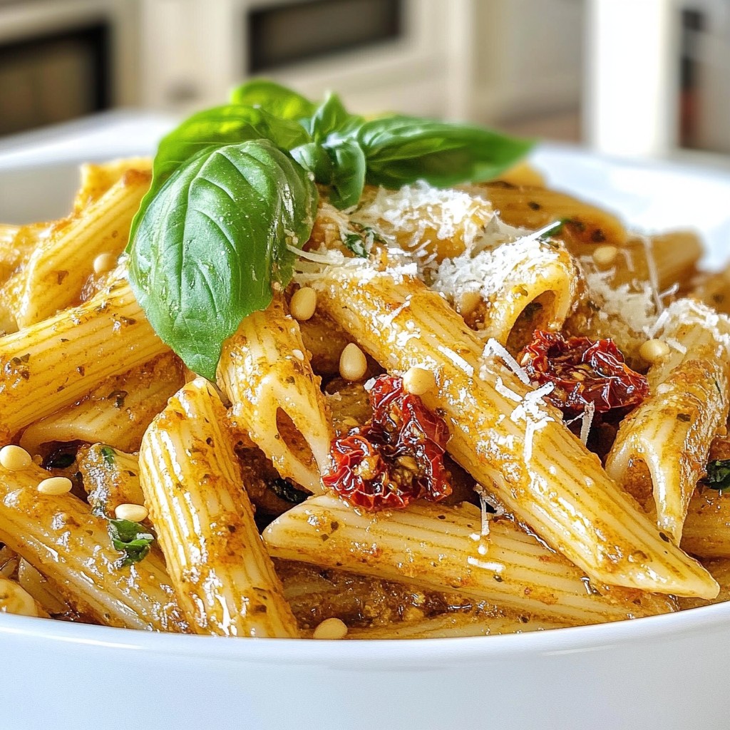 Sun-Dried Tomato Pesto Pasta Flavorful and Easy Dish