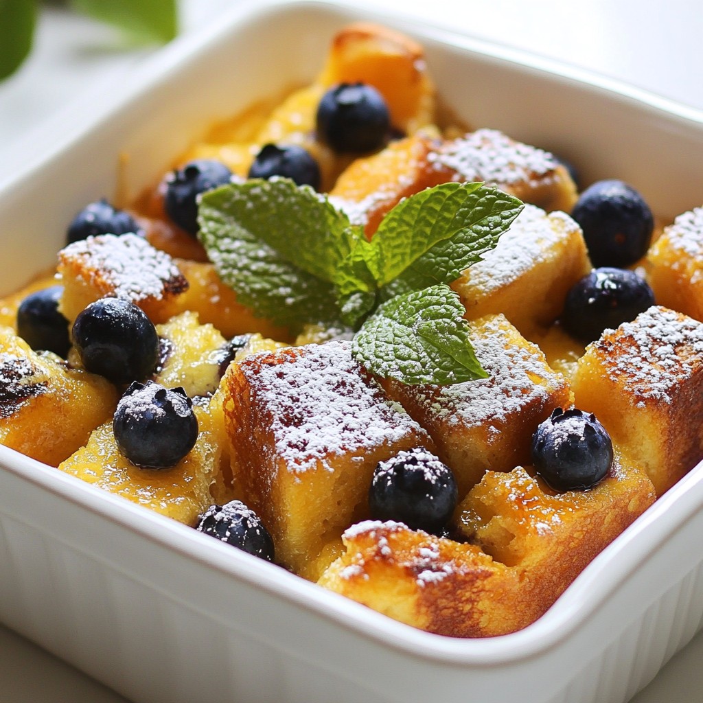 Lemon Blueberry Overnight French Toast Delight Recipe