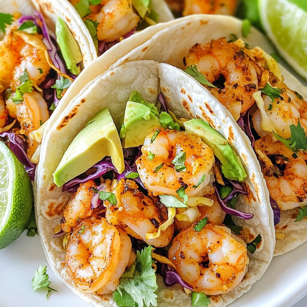 Savory 15-minute meals Garlic Shrimp Tacos Delight
