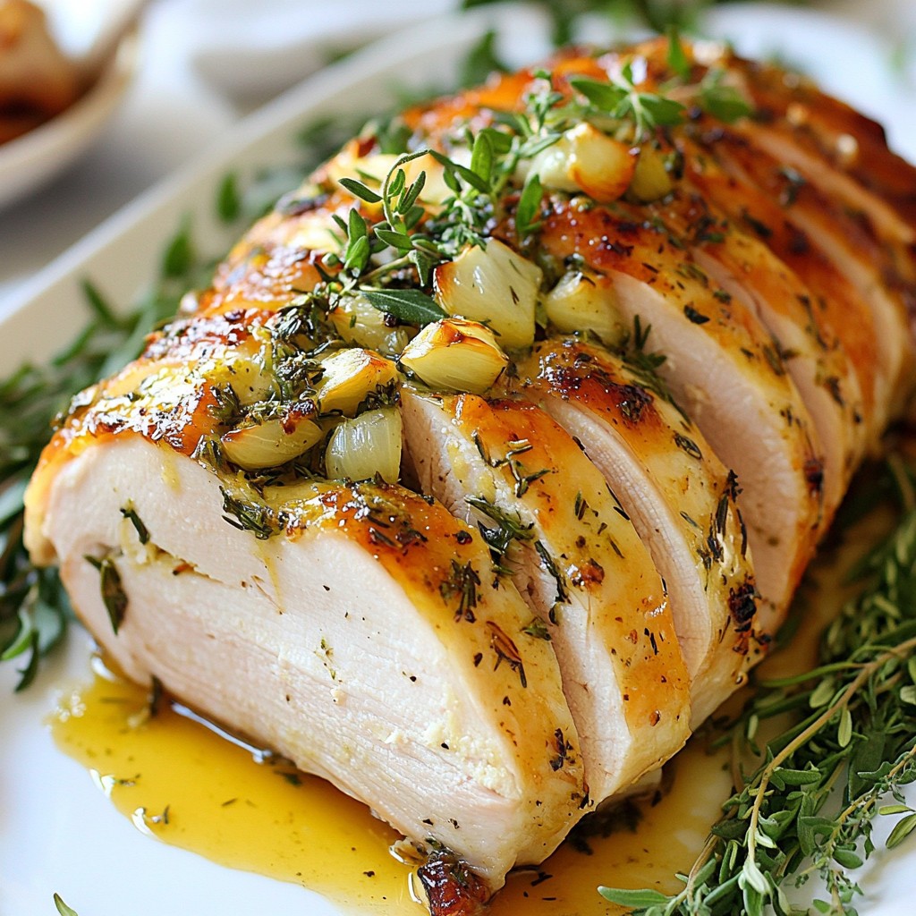 Herb Butter Roasted Turkey Breast Flavorful and Juicy