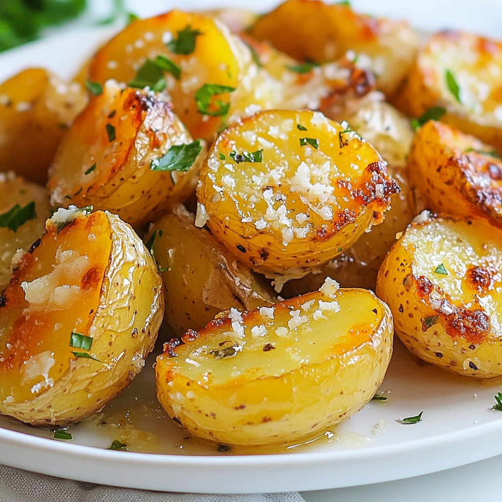 Garlic Parmesan Roasted Potatoes Simple Side Delight