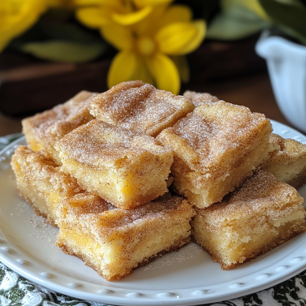 Snickerdoodle Blondies Delightful and Easy Recipe