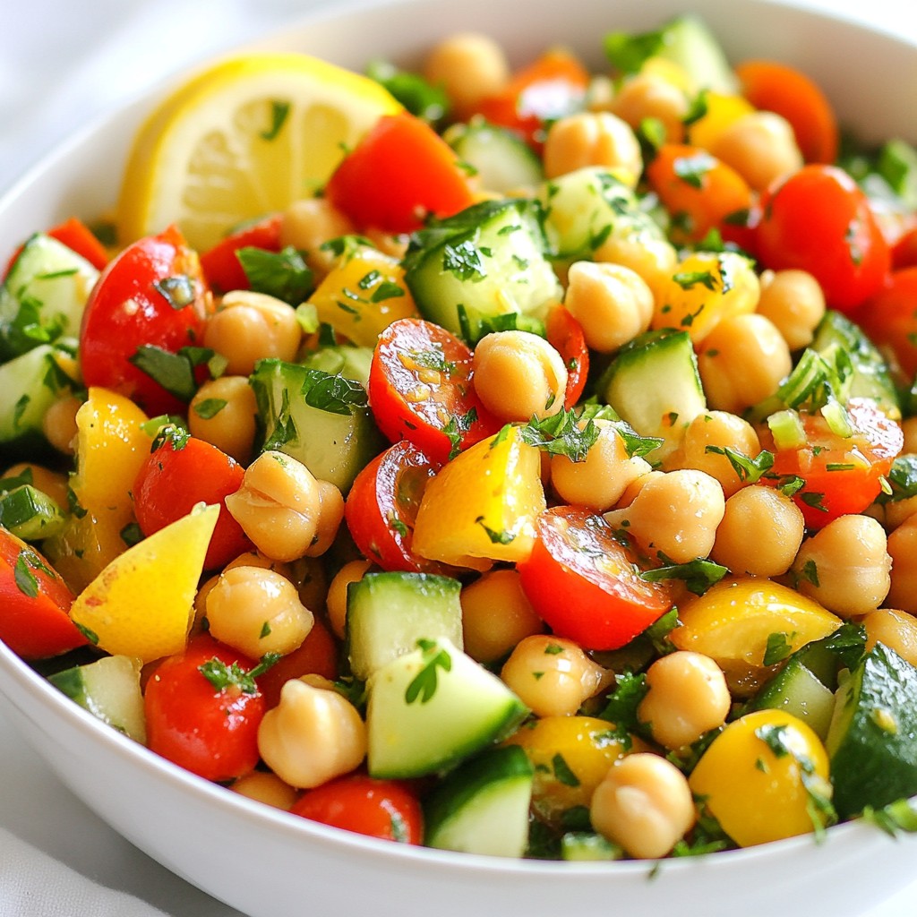 Tangy Rapid Meals Lemon Chickpea Salad Delight