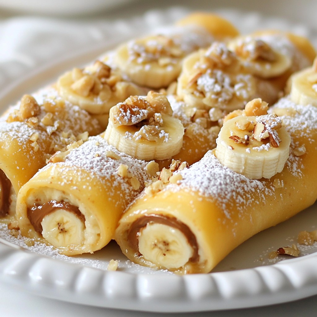 Nutella Banana Sushi Easy and Fun Recipe