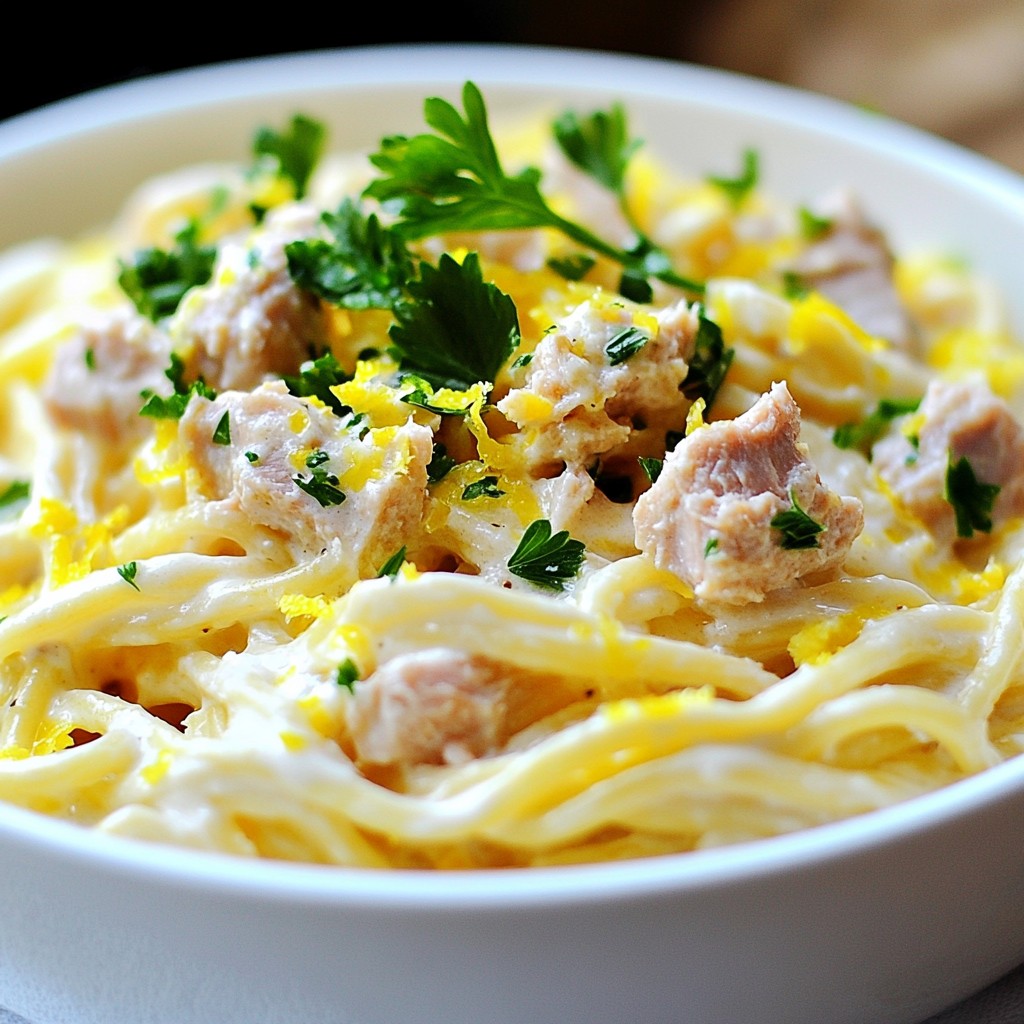 Creamy 15-Minute Meals Garlic Tuna Noodles Delight