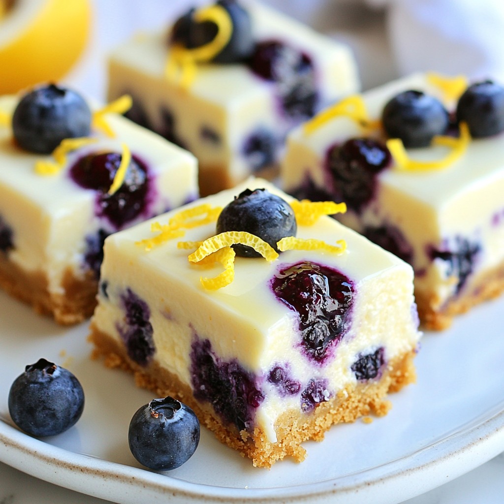 Lemon Blueberry Cheesecake Bars Delightful and Easy