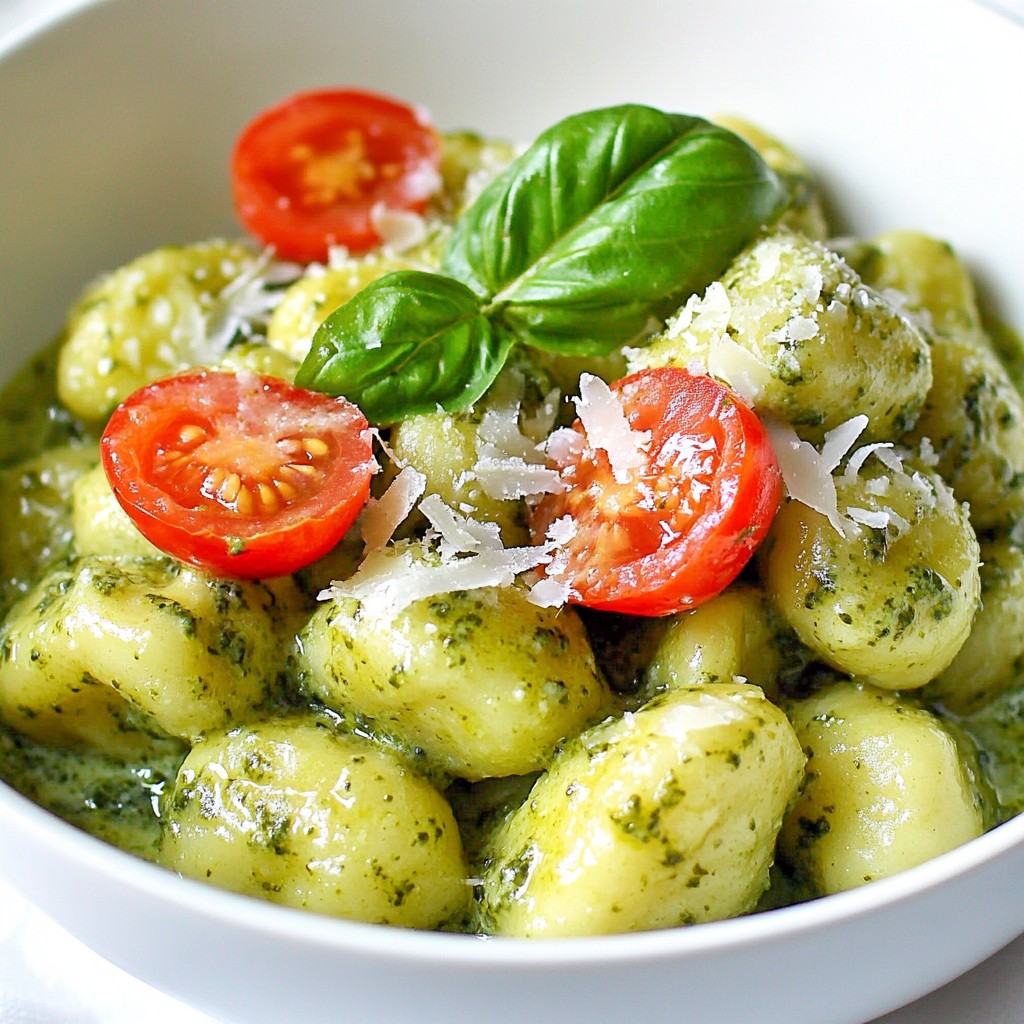 Creamy Pesto Gnocchi Delightful and Easy Recipe