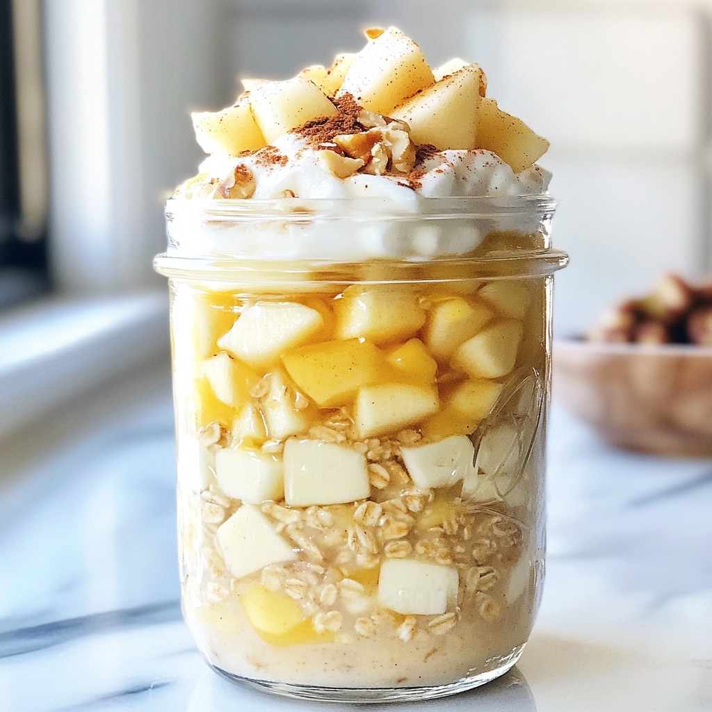 Apple Pie Overnight Oats Easy and Delicious Recipe